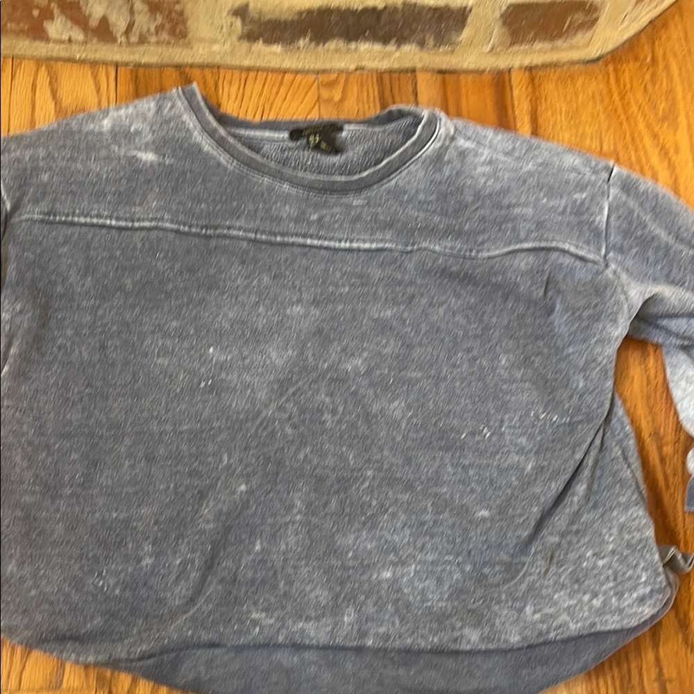 Forever 21 Gray Crew Neck Long Sleeve Sweatshirt